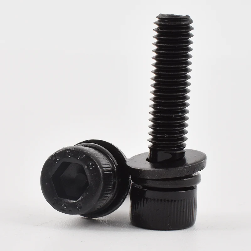 Black oxide Hex Socket Cap Head Combination Screws